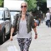 Denise Van Outen out and about in North London London.