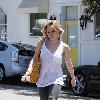 Hilary Duff departs Byron & Tracey Salon Los Angeles.