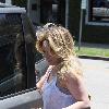 Hilary Duff departs Byron & Tracey Salon Los Angeles.