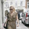 Mollie King from the group 'The Saturdays' is spotted going into The Mayfair Hotel. London.