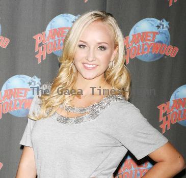 Olympic Gold Medalist Nastia Liukin promotes her new clothing line 'Supergirl by Nastia' at a special luncheon for girl scouts at Planet Hollywood .New York City.