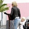 Naomi Watts and Alexander 'Sasha' Pete SchreiberNaomi Watts outside Smashbox Studios with her partner and childrenLos Angeles.