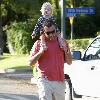 Naomi Watts and Alexander 'Sasha' Pete SchreiberNaomi Watts outside Smashbox Studios with her partner and childrenLos Angeles.