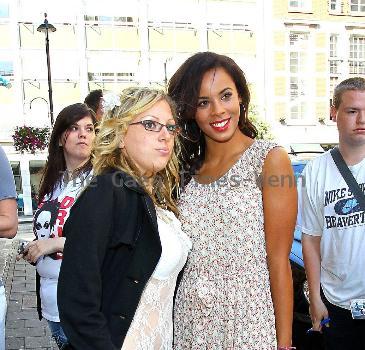 Rochelle Wiseman of The Saturdays
arrives at the BBC Radio 1 studios
London, England.