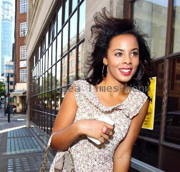 Rochelle Wiseman of The Saturdays
arrives at the BBC Radio 1 studios
London, England.