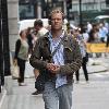 Peep Show star Robert Webb is seen walking through Central London London.