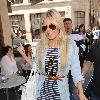 Mollie King from pop group The Saturdays, leaving the Radio 1 studios
London, England.