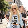 Mollie King from pop group The Saturdays, leaving the Radio 1 studios
London, England.