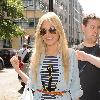 Mollie King from pop group The Saturdays, leaving the Radio 1 studios
London, England.