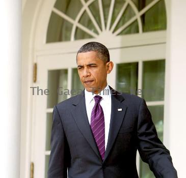 President Barack Obama delivers a statement to the press on the Senate campaign finance reform votein The Rose Garden at The White HouseWashington DC.