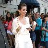 TV correspondent Maria Menounos leaving the Ritz- Carlton Hotel New York City.