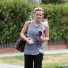 Hillary Duff seen leaving her personal trainers in West Hollywood. Los Angeles.