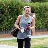 Hillary Duff seen leaving her personal trainers in West Hollywood. Los Angeles.