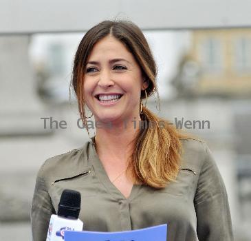 Lisa Snowdon 
unveils a big screen in Trafalgar Square to celebrate the start of a two-year countdown until the official launch of the London 2012 Olympic Games 
London, England.