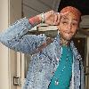 Travis McCoy of Gym Class Heroes leaving Radio 1's Live Lounge after promoting his new solo single, Billionaire 
London, England.