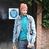Travis McCoy of Gym Class Heroes leaving Radio 1's Live Lounge after promoting his new solo single, Billionaire 
London, England.