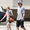 Dakota Fanning
is seen leaving the gym in Studio City with her dad.
Los Angeles, California.