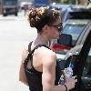 Ashley Greene
is seen leaving her boot camp workout in Studio City.
Los Angeles, California.