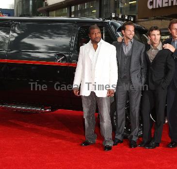 Quinton Jackson, Bradley Cooper, Sharlto Copley and Liam Neeson The UK premiere of The A-Team London.