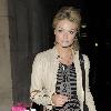 Former Hollyoaks star Emma Rigby leaves the Trafalgar Studios, having performed in the musical 'Wolfboy', in which she plays the part of a nurse. London.