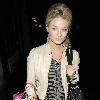 Former Hollyoaks star Emma Rigby leaves the Trafalgar Studios, having performed in the musical 'Wolfboy', in which she plays the part of a nurse. London.