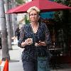 Jane Lynch visits a medical building in Beverly Hills Los Angeles.