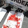 PETA Members show Manhattan that 'we're all made of flesh' at their latest demonstration 'Naked and Wrapped in Cellophane' held at the Times Square intersection, 45th and Broadway New York City.