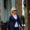 Felicity Kendal 
takes her dog for a walk near her home. The actress has been keeping in good shape after it was announced she will be taking part in the new series of 'Strictly Come Dancing'.
London, England.