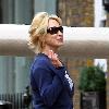 Felicity Kendal 
takes her dog for a walk near her home. The actress has been keeping in good shape after it was announced she will be taking part in the new series of 'Strictly Come Dancing'.
London, England.