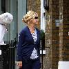 Felicity Kendal 
takes her dog for a walk near her home. The actress has been keeping in good shape after it was announced she will be taking part in the new series of 'Strictly Come Dancing'.
London, England.