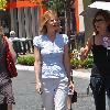 Michelle Stafford, star from The Young and the Restless, is seen shopping at The Grove. Los Angeles.