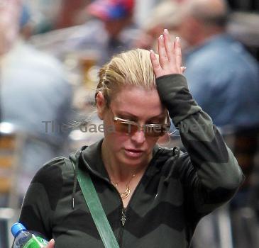 Anastacia looking red in the face as she leaves a Bikram Yoga studio in Richmond after a work out.  The American singer-songwriter, who is currently hosting Channel Five's 'Don't Stop Believing', was then seen heading to a supermarket where she did a food shop.
London, England.