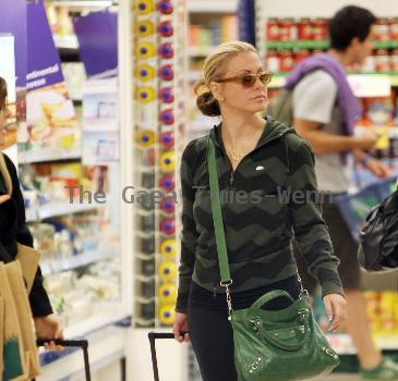 Anastacia looking red in the face as she leaves a Bikram Yoga studio in Richmond after a work out.  The American singer-songwriter, who is currently hosting Channel Five's 'Don't Stop Believing', was then seen heading to a supermarket where she did a food shop.
London, England.