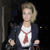 Former Hollyoaks star Emma Rigby leaves the Trafalgar Studios, having performed in the musical 'Wolfboy', in which she plays the part of a nurse. London.