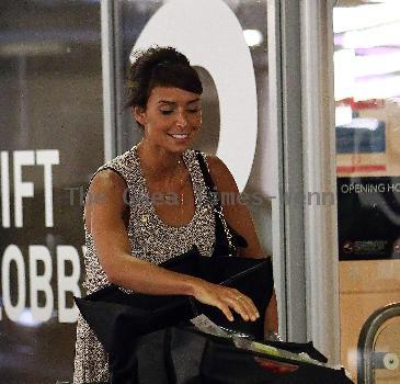 Chrisine Bleakley 
after shopping at Westfield
London, England.