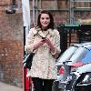 Helen Flanagan steps out in the same outfit as yesterday. Manchester.