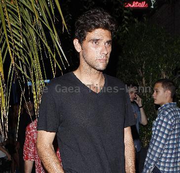 Mark Philippoussis leaving Voyeur night club Los Angeles.