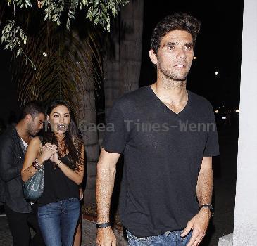 Mark Philippoussis leaving Voyeur night club Los Angeles.