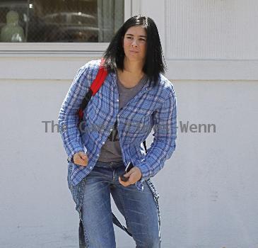 Sara Silverman 
leaving the Byron Tracy Salon after getting her hair done. The comedian is wearing a 'Jimmy Fallon T-Shirt' underneath her shirt.
Los Angeles, California.