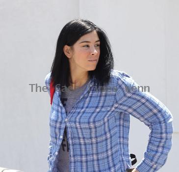 Sara Silverman 
leaving the Byron Tracy Salon after getting her hair done. The comedian is wearing a 'Jimmy Fallon T-Shirt' underneath her shirt.
Los Angeles, California.