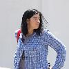 Sara Silverman 
leaving the Byron Tracy Salon after getting her hair done. The comedian is wearing a 'Jimmy Fallon T-Shirt' underneath her shirt.
Los Angeles, California.