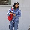 Sara Silverman 
leaving the Byron Tracy Salon after getting her hair done. The comedian is wearing a 'Jimmy Fallon T-Shirt' underneath her shirt.
Los Angeles, California.