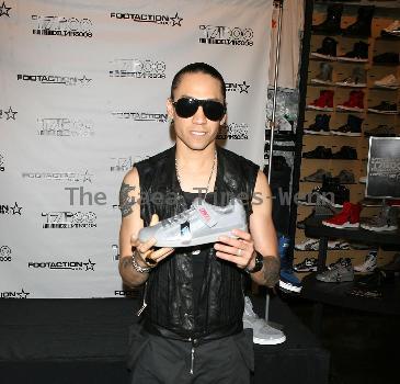 Taboo of the Black Eyed Peas 
Launching an exclusive line of shoes at 'Footaction' in Herald square, New York City. New York, USA.