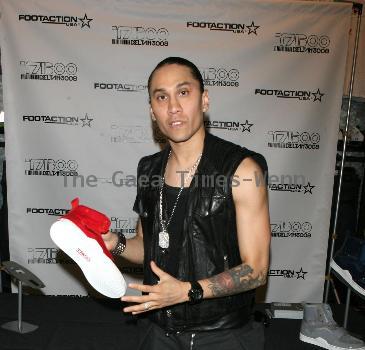 Taboo of the Black Eyed Peas 
Launching an exclusive line of shoes at 'Footaction' in Herald square, New York City. New York, USA.