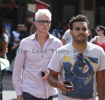 John Slattery seen leaving the movie theaters at the Grove
Los Angeles, California.