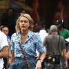 Greta Gerwig on the set of her new film 'Arthur'.New York City.