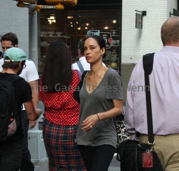 Former Supermodel Brandi Quinones is seen walking in Soho. New York City.