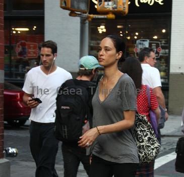 Former Supermodel Brandi Quinones is seen walking in Soho. New York City.