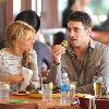 Ali Fedotowsky and Roberto Martinezare seen having lunch together at the Newsroom cafe. Los Angeles.