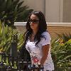 LaLa Vazquez
 wears a Mickey Mouse t-shirt while shopping at Saks Fifth Avenue in Beverly Hills
Los Angeles, California.